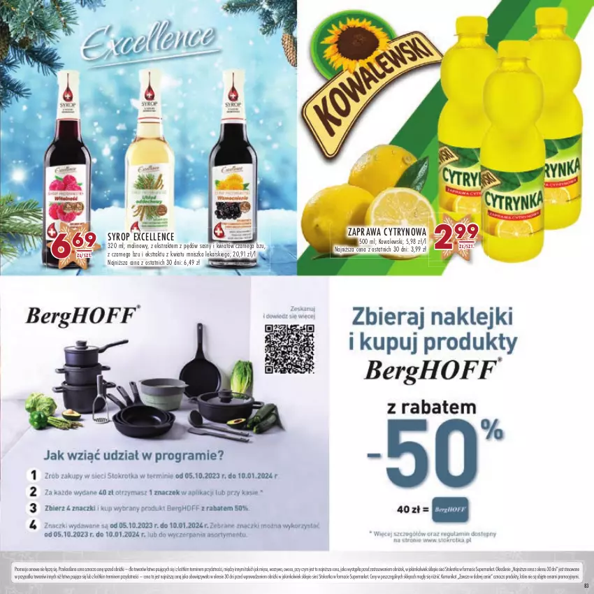 Gazetka promocyjna Stokrotka - Katalog Boże Narodzenie - ważna 14.12 do 27.12.2023 - strona 83 - produkty: Mięso, Owoce, Sos, Syrop, Warzywa