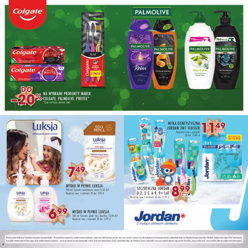 Gazetka promocyjna Stokrotka - Katalog Boże Narodzenie - ważna 14.12 do 27.12.2023 - strona 92 - produkty: Colgate, LG, Luksja, Mięso, Mydło, Mydło w płynie, Owoce, Palmolive, Ser, Szczoteczka, Warzywa, Wełna