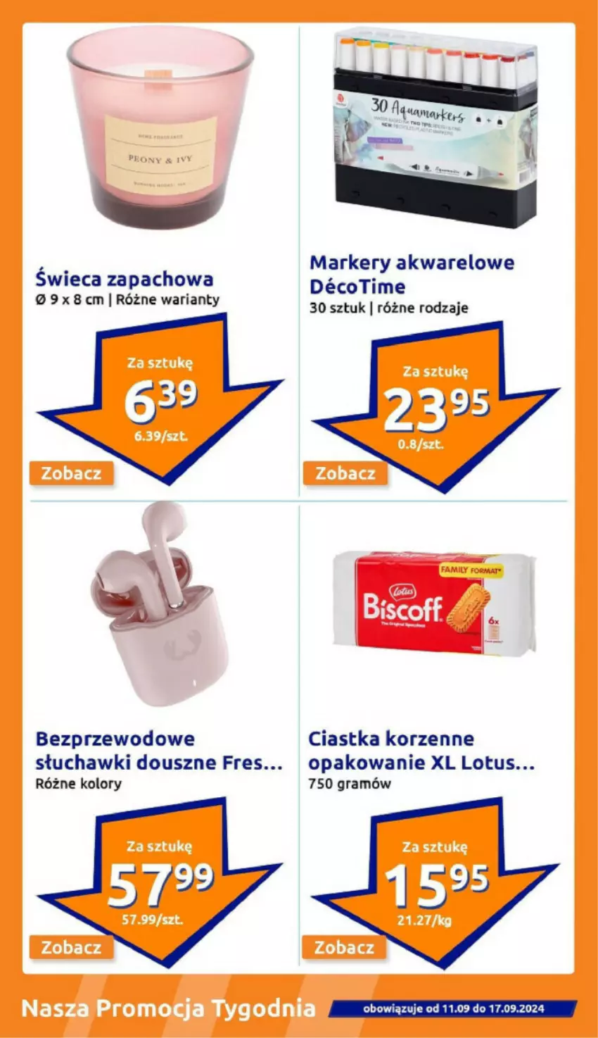 Gazetka promocyjna Action - ważna 11.09 do 17.09.2024 - strona 15 - produkty: Ciastka, Gra, Marker, Słuchawki