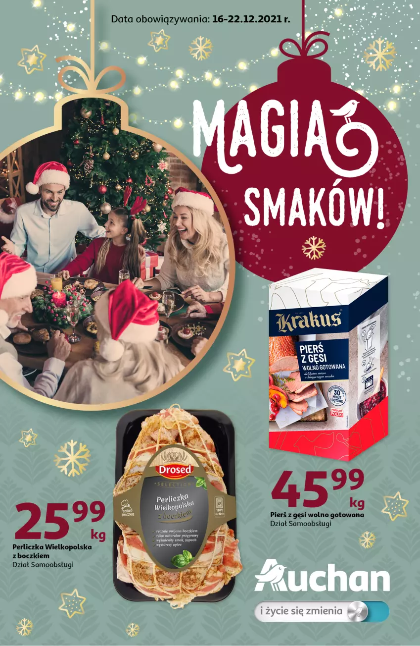 Gazetka promocyjna Auchan - Magia smaków Hipermarkety - ważna 16.12 do 22.12.2021 - strona 1 - produkty: Fa, Piec, Przyprawy