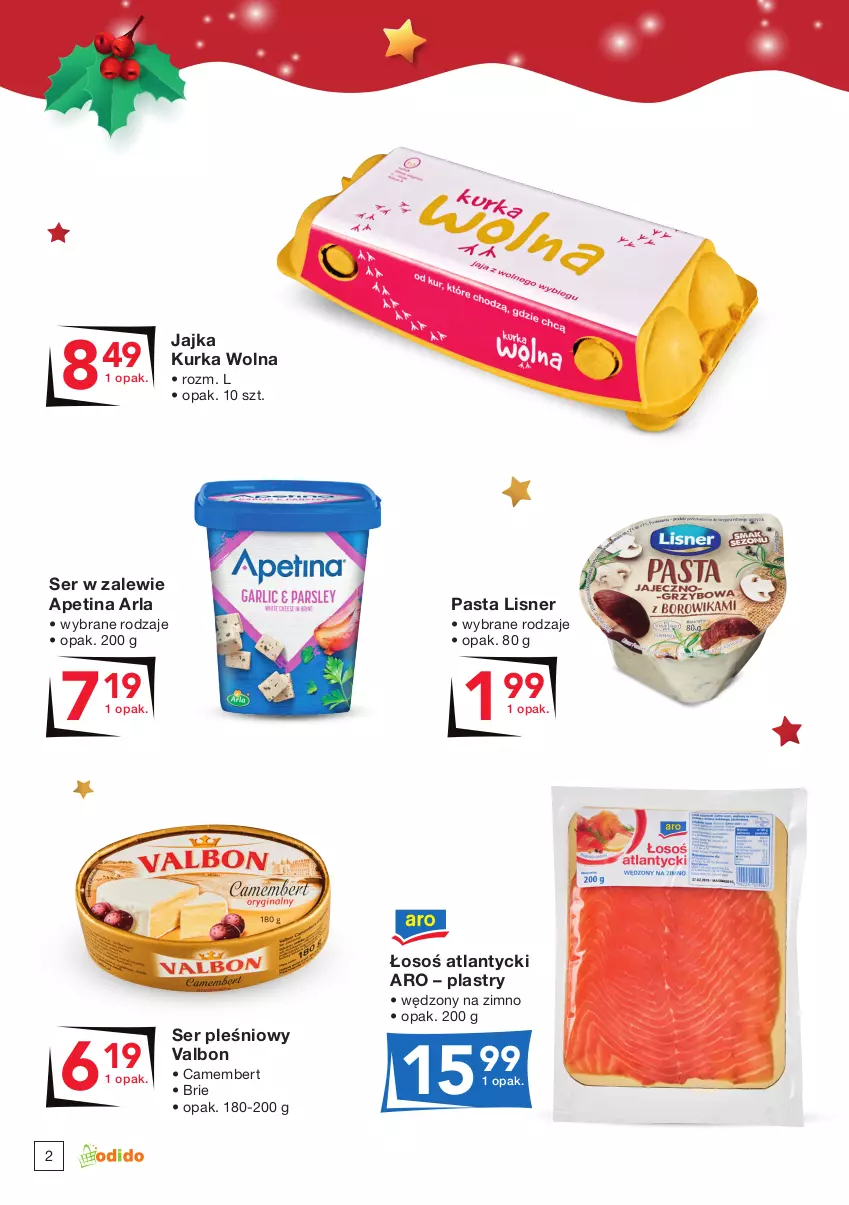 Gazetka promocyjna Odido - Świąteczne HITY! - ważna 17.12 do 30.12.2021 - strona 2 - produkty: Brie, Camembert, Lisner, Ser, Ser pleśniowy