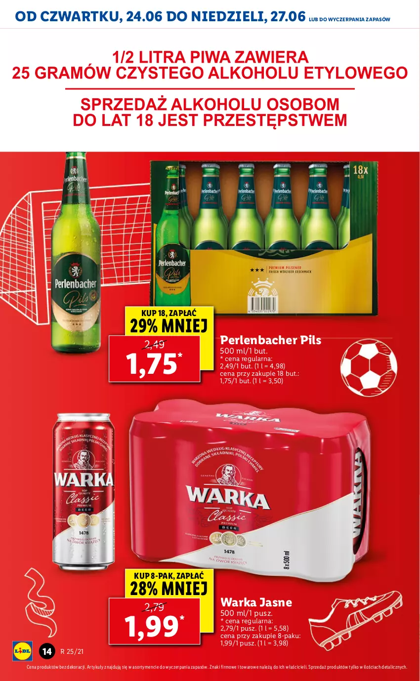 Gazetka promocyjna Lidl - GAZETKA - ważna 24.06 do 27.06.2021 - strona 14 - produkty: NBA, Warka