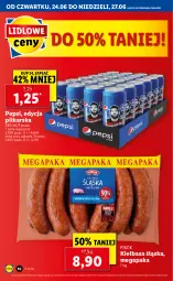 Gazetka promocyjna Lidl - GAZETKA - Gazetka - ważna od 27.06 do 27.06.2021 - strona 10 - produkty: Pepsi, PIKOK, Kiełbasa, Kiełbasa śląska