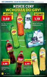 Gazetka promocyjna Lidl - GAZETKA - Gazetka - ważna od 27.06 do 27.06.2021 - strona 18 - produkty: Hoop, Nałęczowianka, Sok, Gry, Ice tea, Lipton, Napój gazowany, Woda mineralna, Woda, Herbata, Napój