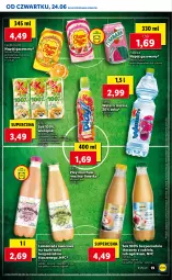 Gazetka promocyjna Lidl - GAZETKA - Gazetka - ważna od 27.06 do 27.06.2021 - strona 19 - produkty: Sok, Lemoniada, Ogórek, Chupa Chups, Napój gazowany, Tymbark, Kubuś Waterrr, Kubuś, Arbuz, Wino, Napój, Mięta