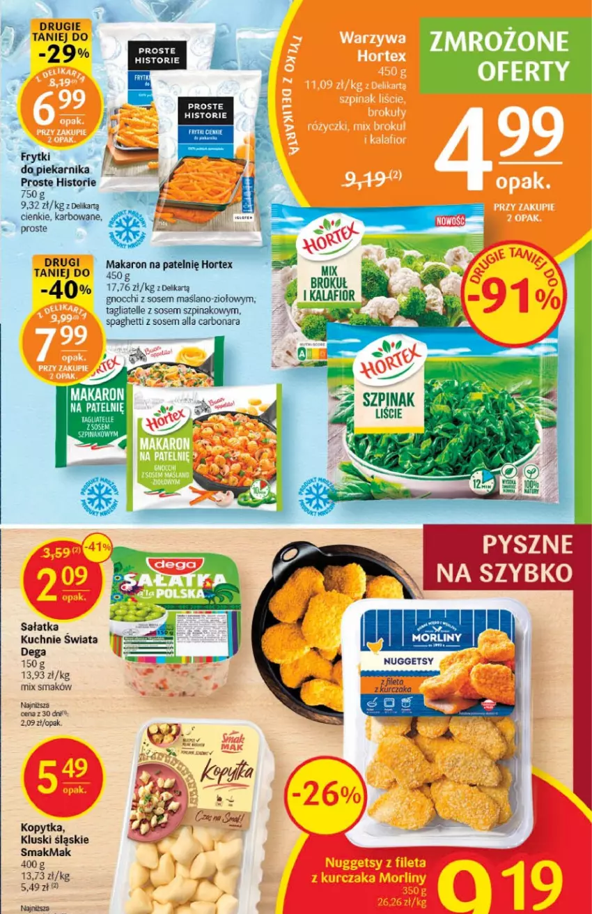 Gazetka promocyjna Delikatesy Centrum - Gazetka DC06 - ważna 09.02 do 15.02.2023 - strona 15 - produkty: Dega, Gnocchi, Kalafior, Kopytka, Piekarnik, Sałat, Sałatka, Sos, Spaghetti, Szpinak, Tagliatelle