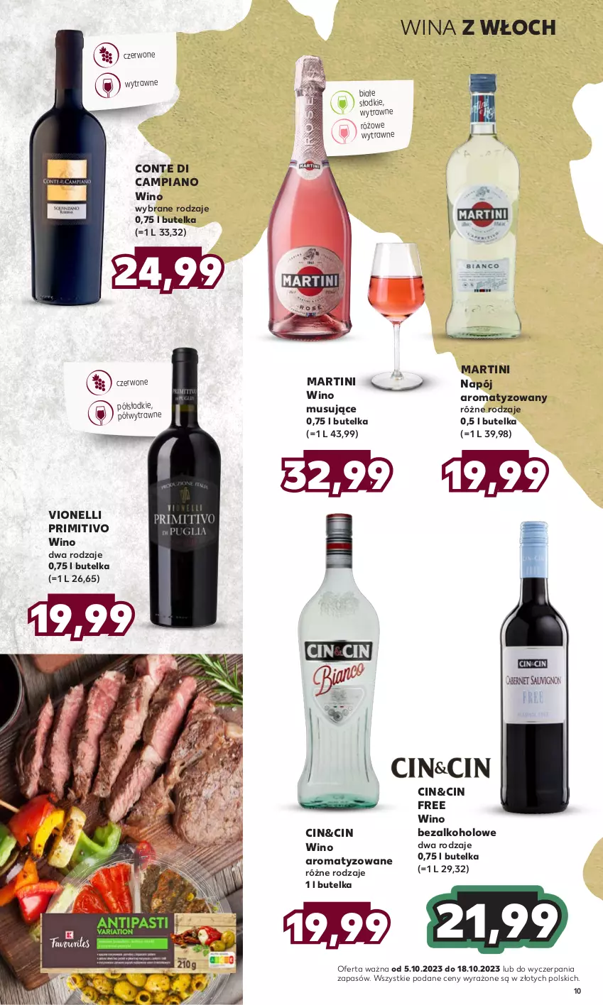 Gazetka promocyjna Kaufland - Barek Kauflandu - ważna 05.10 do 18.10.2023 - strona 10 - produkty: Martini, Mus, Napój, Wino, Wino bezalkoholowe, Wino musujące