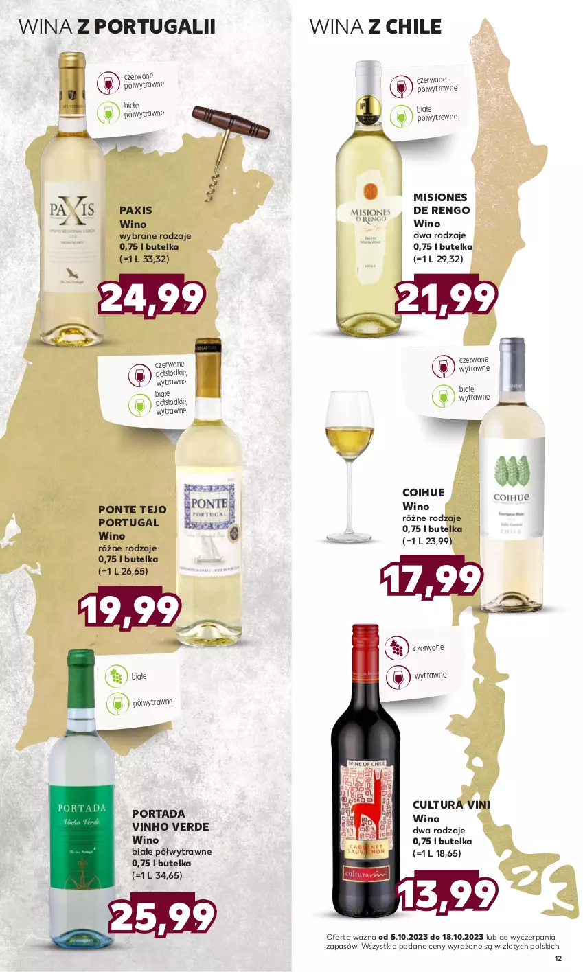 Gazetka promocyjna Kaufland - Barek Kauflandu - ważna 05.10 do 18.10.2023 - strona 12 - produkty: Pax, Por, Portada, Wino, Wino białe