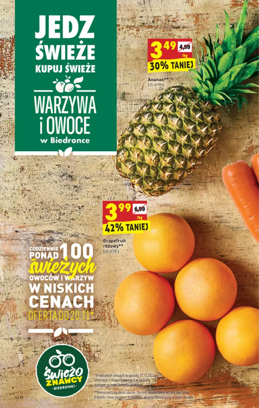 Gazetka promocyjna Biedronka - W tym tygodniu - ważna 18.11 do 24.11.2021 - strona 14 - produkty: Gra, Owoce