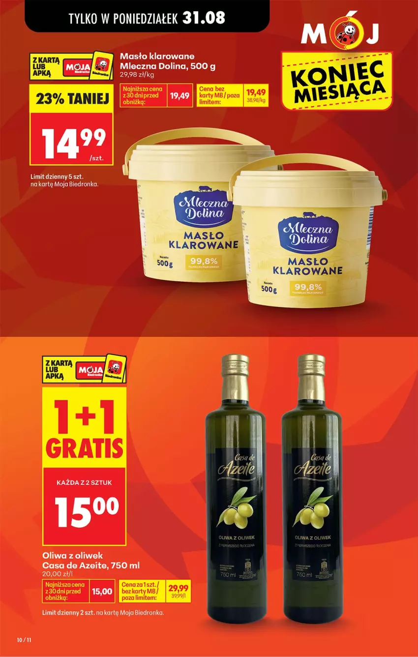 Gazetka promocyjna Biedronka - Od Poniedziałku - ważna 31.08 do 05.09.2026 - strona 10 - produkty: Oliwa, Oliwa z oliwek