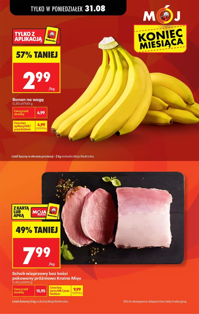 Gazetka promocyjna Biedronka - Od Poniedziałku - ważna 31.08 do 05.09.2026 - strona 3 - produkty: Schab wieprzowy