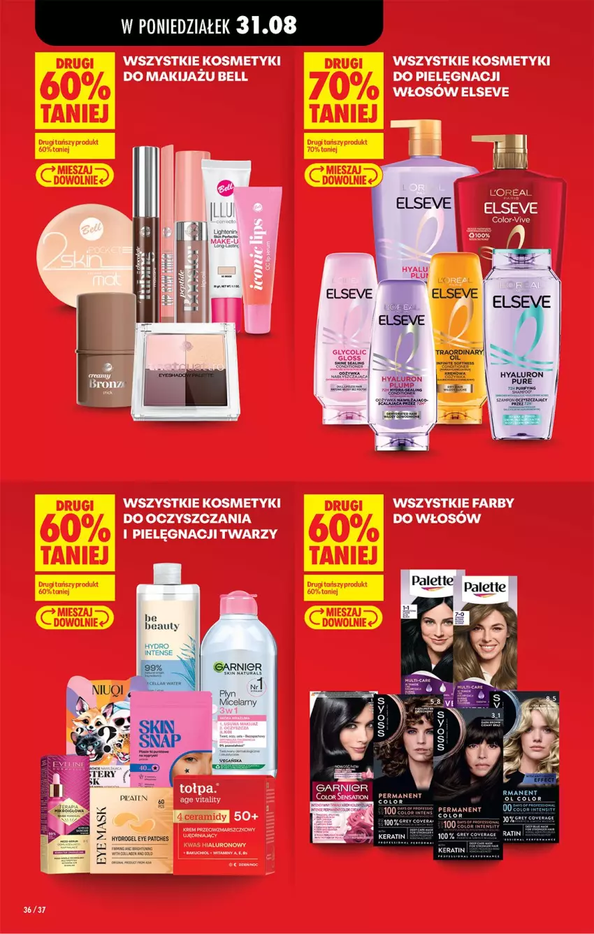 Gazetka promocyjna Biedronka - Od Poniedziałku - ważna 31.08 do 05.09.2026 - strona 36 - produkty: Be Be, Elseve, Fa, Garnier, Odżywka, Por, Pur, Rama, Waga