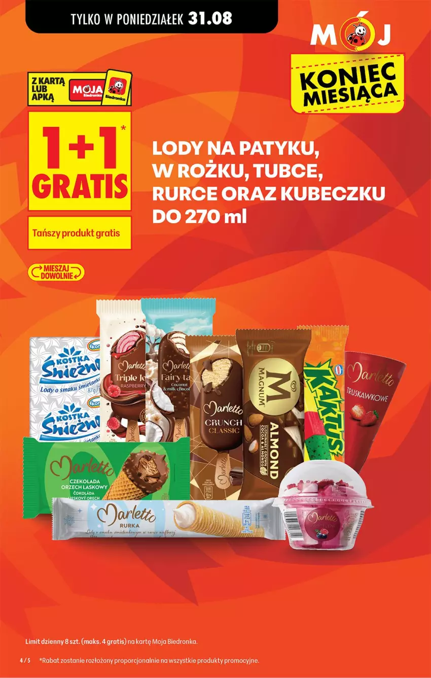 Gazetka promocyjna Biedronka - Od Poniedziałku - ważna 31.08 do 05.09.2026 - strona 4 - produkty: Gra, Lody, Por