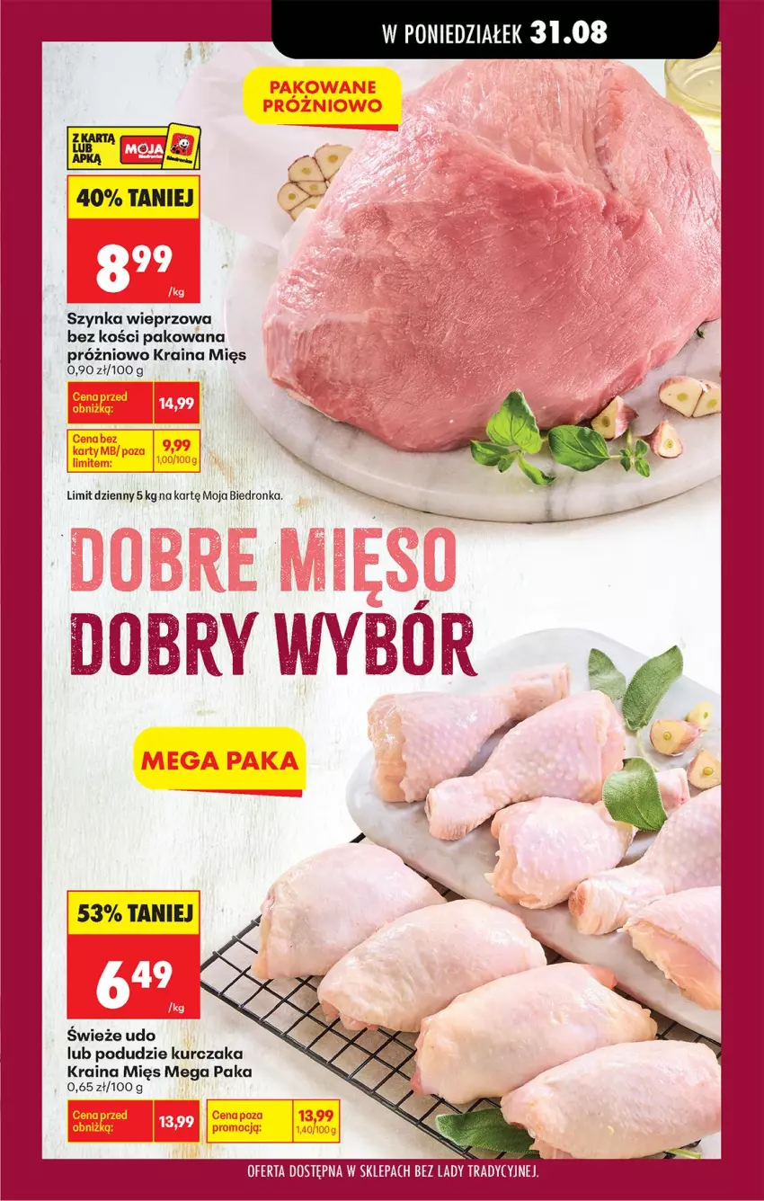 Gazetka promocyjna Biedronka - Od Poniedziałku - ważna 31.08 do 05.09.2026 - strona 57 - produkty: Kurczak, Szynka, Szynka wieprzowa