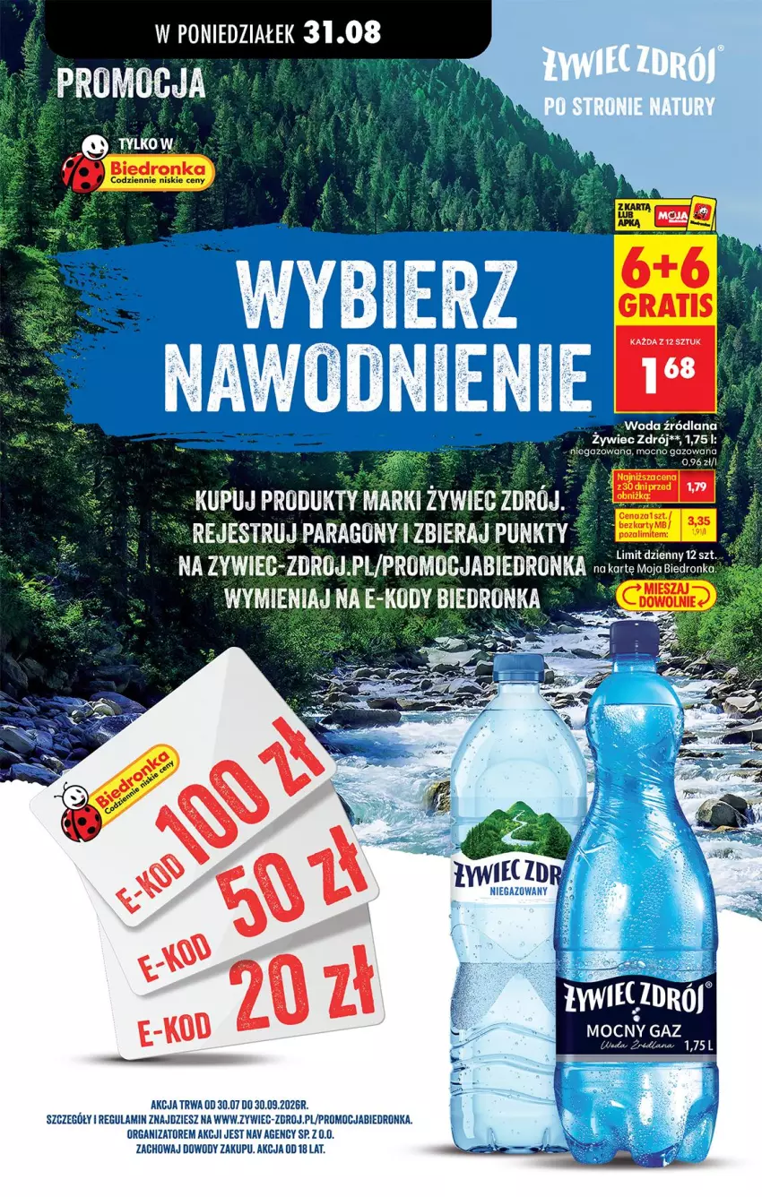 Gazetka promocyjna Biedronka - Od Poniedziałku - ważna 31.08 do 05.09.2026 - strona 79 - produkty: Woda