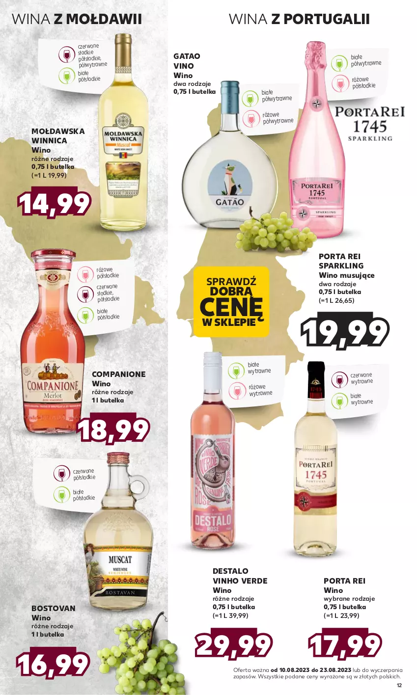 Gazetka promocyjna Kaufland - Barek Kauflandu - ważna 10.08 do 23.08.2023 - strona 12 - produkty: AniOne, Mus, Por, Wino, Wino białe, Wino musujące