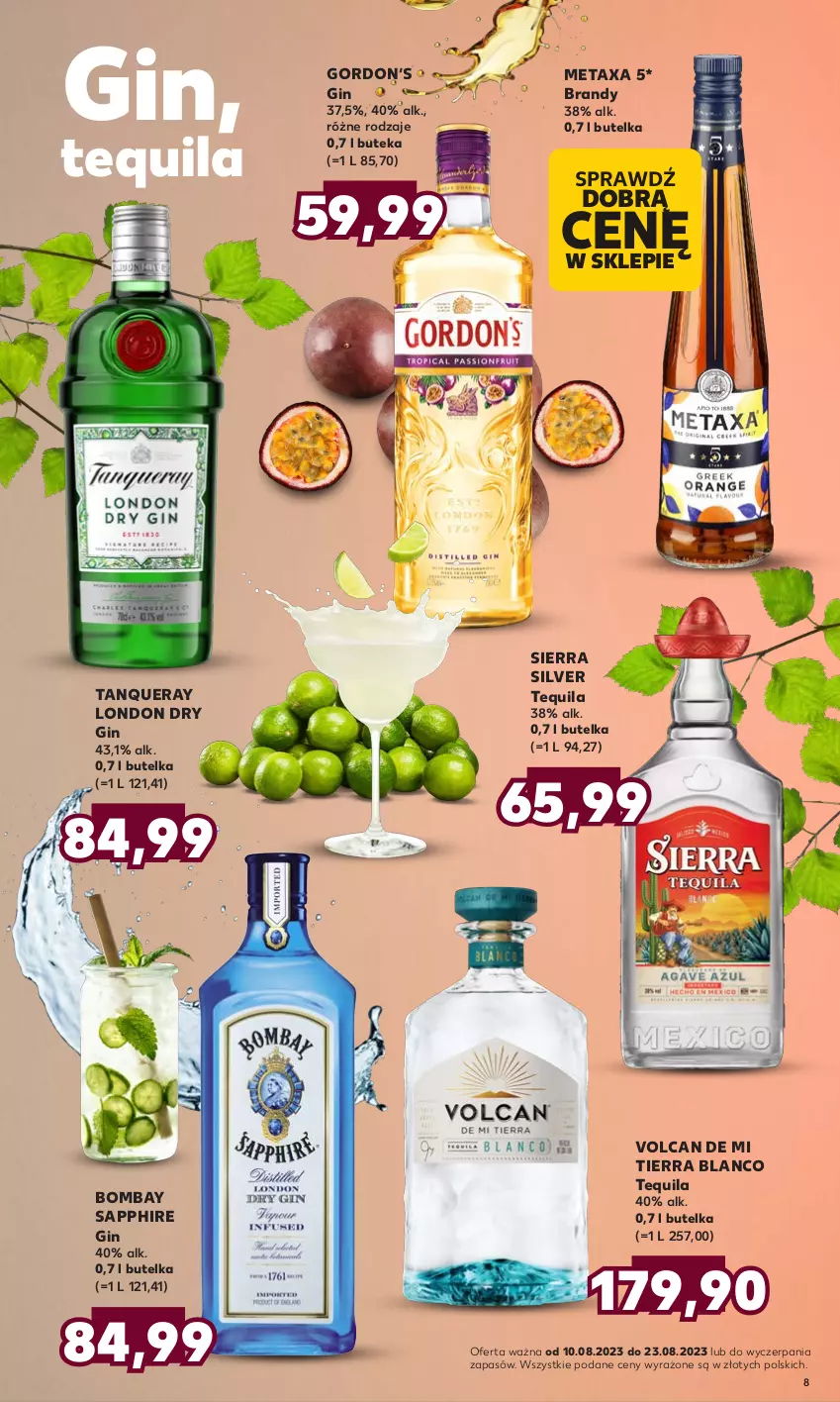 Gazetka promocyjna Kaufland - Barek Kauflandu - ważna 10.08 do 23.08.2023 - strona 8 - produkty: Brandy, Gin, Metaxa, Tequila