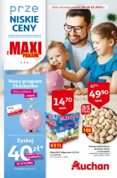 Gazetka promocyjna Auchan - przeNISKIE CENY z Maxi Pakami Hipermarkety - Gazetka - ważna od 26.01 do 26.01.2022 - strona 1 - produkty: Pistacje, Tera, Mleko