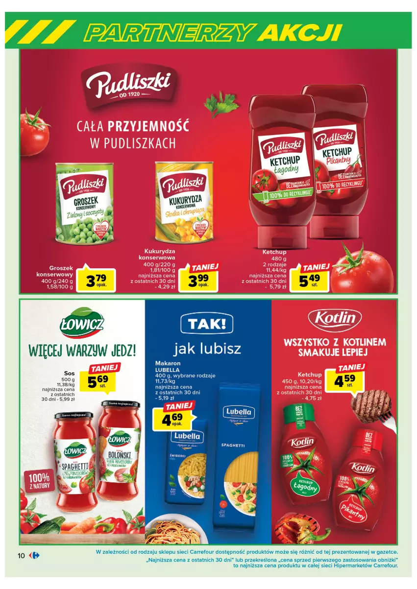 Gazetka promocyjna Carrefour - Gazetka Marki znane i lubiane - ważna 07.02 do 25.02.2023 - strona 10 - produkty: Bell, Bella, Lubella, Makaron, Ser, Sos