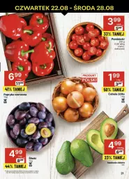 Gazetka promocyjna Delikatesy Centrum - Gazetka - ważna od 28.08 do 28.08.2024 - strona 14 - produkty: Cebula, Papryka czerwona, Papryka, Pomidorki