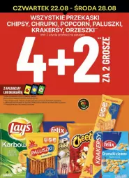 Gazetka promocyjna Delikatesy Centrum - Gazetka - ważna od 28.08 do 28.08.2024 - strona 41 - produkty: Orzeszki, Chipsy, Chrupki, Popcorn, Krakersy
