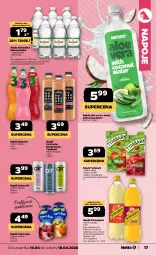 Gazetka promocyjna Netto - Od Czwartku - Gazetka - ważna od 18.04 do 18.04.2026 - strona 17 - produkty: Mus, Napoje, Aloe vera, Schweppes, Muszynianka, Tymbark, Oshee, Woda mineralna, Woda, Napój, Mięta, Kokos