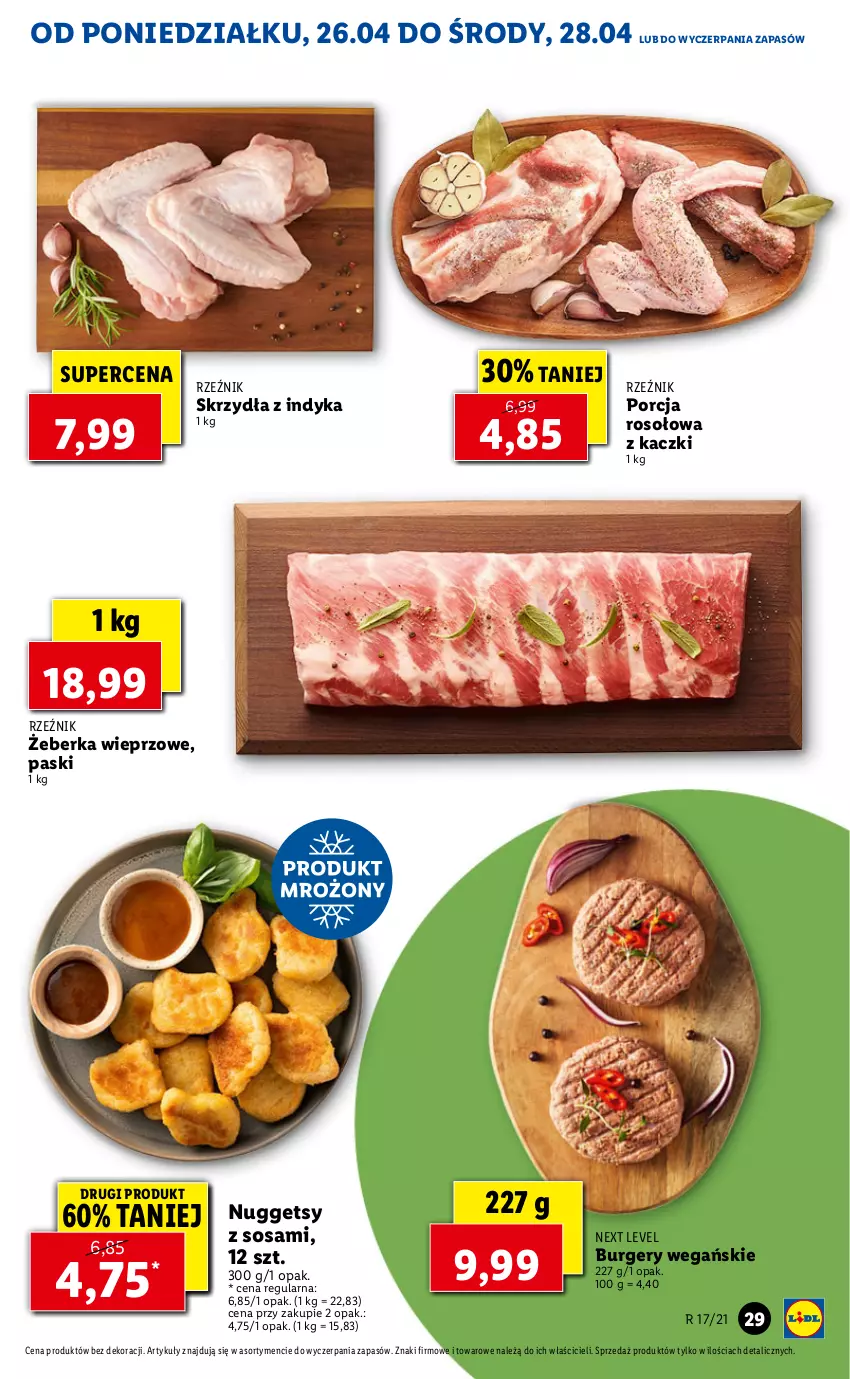 Gazetka promocyjna Lidl - GAZETKA - ważna 26.04 do 28.04.2021 - strona 29 - produkty: Burger, Por, Sos