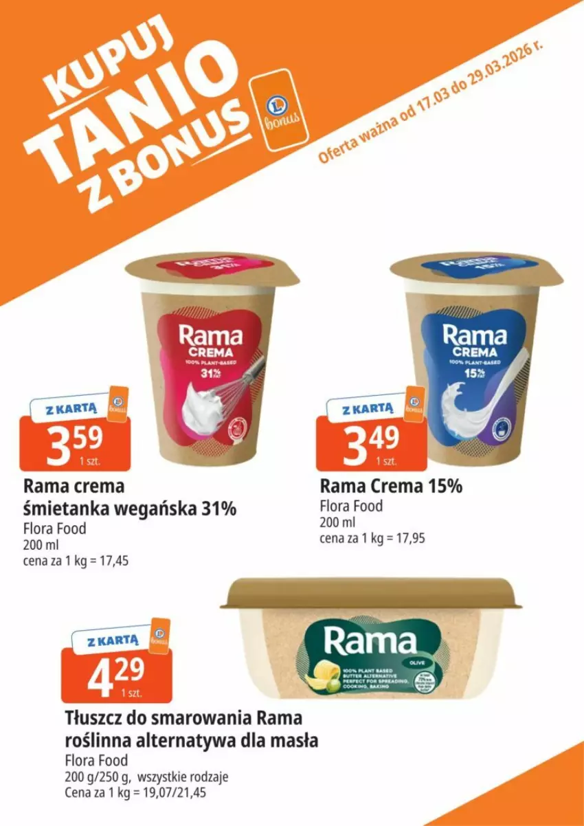 Gazetka promocyjna E Leclerc - ważna 17.03 do 29.03.2026 - strona 24 - produkty: Flora, Rama