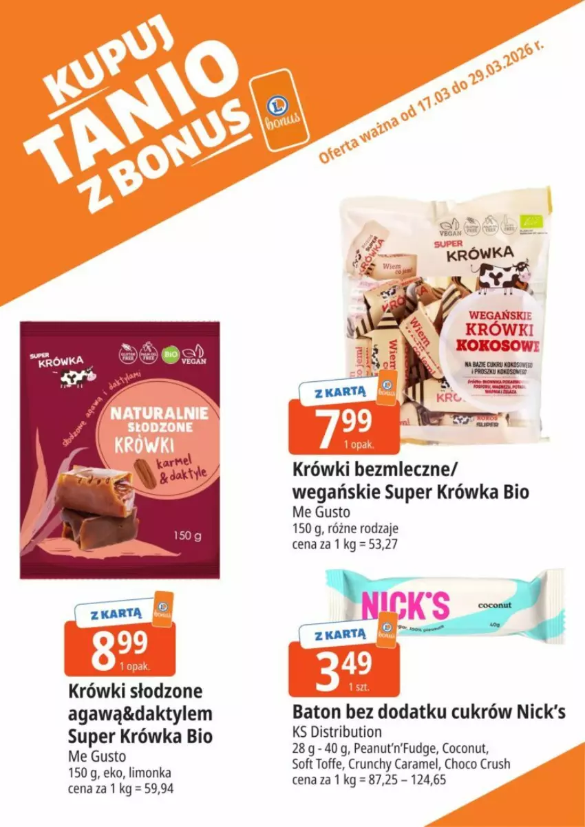 Gazetka promocyjna E Leclerc - ważna 17.03 do 29.03.2026 - strona 28 - produkty: Baton, Daktyle, Kokos, Limonka