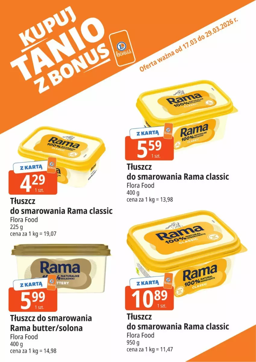 Gazetka promocyjna E Leclerc - ważna 17.03 do 29.03.2026 - strona 9 - produkty: Flora, Rama