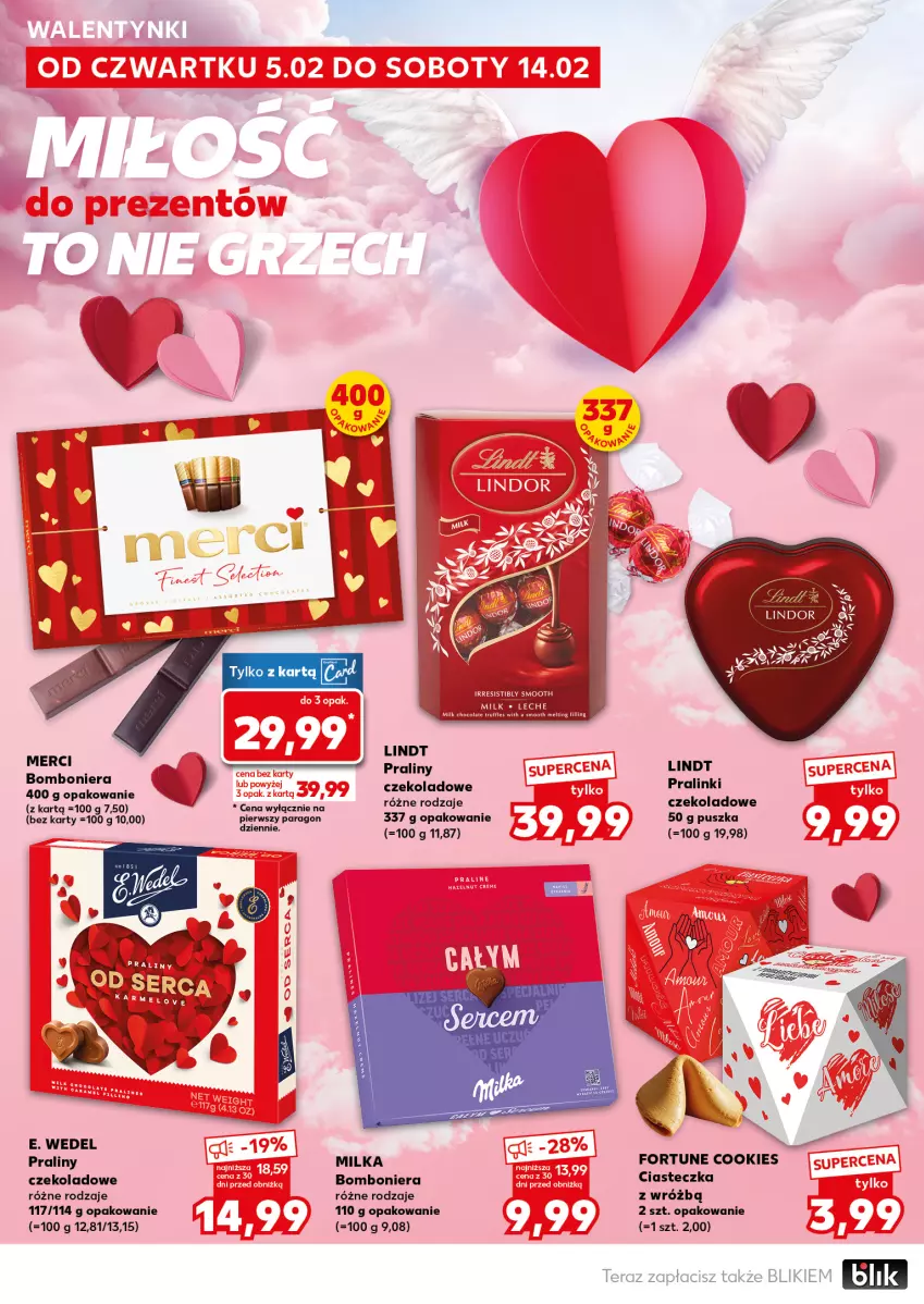 Gazetka promocyjna Kaufland - Kaufland - ważna 05.02 do 10.02.2026 - strona 4 - produkty: Bomboniera, E. Wedel, Lindt, Milka, Praliny, Tera