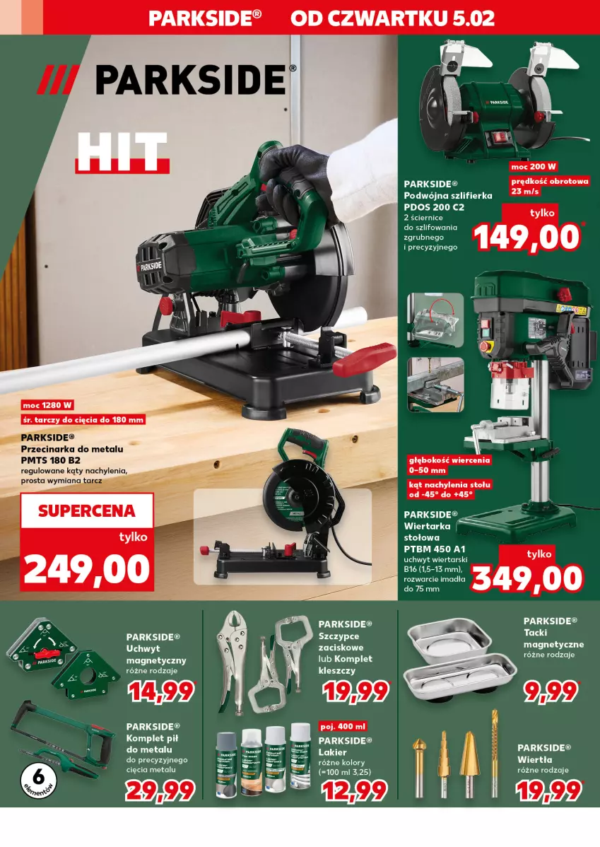 Gazetka promocyjna Kaufland - Kaufland - ważna 05.02 do 10.02.2026 - strona 8 - produkty: LG, Parkside, Przecinarka, Szczypce, Szlifierka, Tarka, Wiertarka