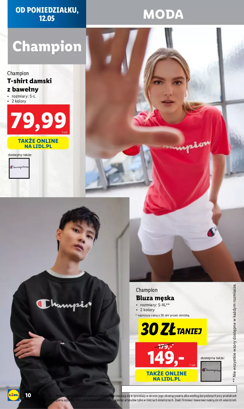 Gazetka promocyjna Lidl - GAZETKA - ważna 12.05 do 17.05.2025 - strona 10 - produkty: Bluza, Moda, T-shirt
