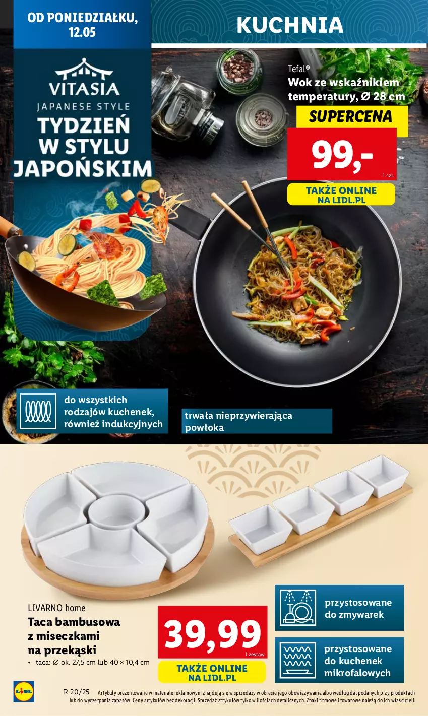 Gazetka promocyjna Lidl - GAZETKA - ważna 12.05 do 17.05.2025 - strona 18 - produkty: Fa, Ivar, Kuchnia, Miseczka, Taca, Tefal