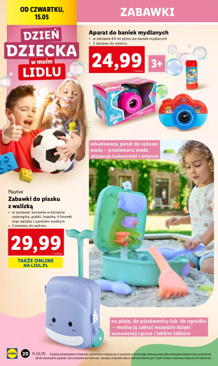 Gazetka promocyjna Lidl - GAZETKA - ważna 12.05 do 17.05.2025 - strona 22 - produkty: Foremki, Gra, Konewka, Młynek, Ogród, Walizka, Woda, Wrotki