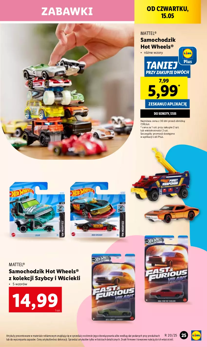 Gazetka promocyjna Lidl - GAZETKA - ważna 12.05 do 17.05.2025 - strona 27 - produkty: Chodzik, Hot Wheels, Mattel