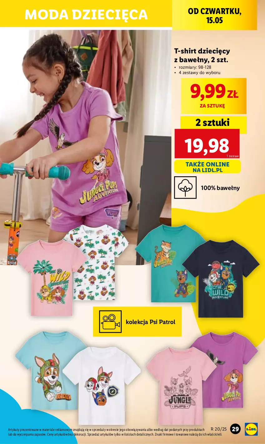 Gazetka promocyjna Lidl - GAZETKA - ważna 12.05 do 17.05.2025 - strona 37 - produkty: Dzieci, Moda, Psi Patrol, T-shirt