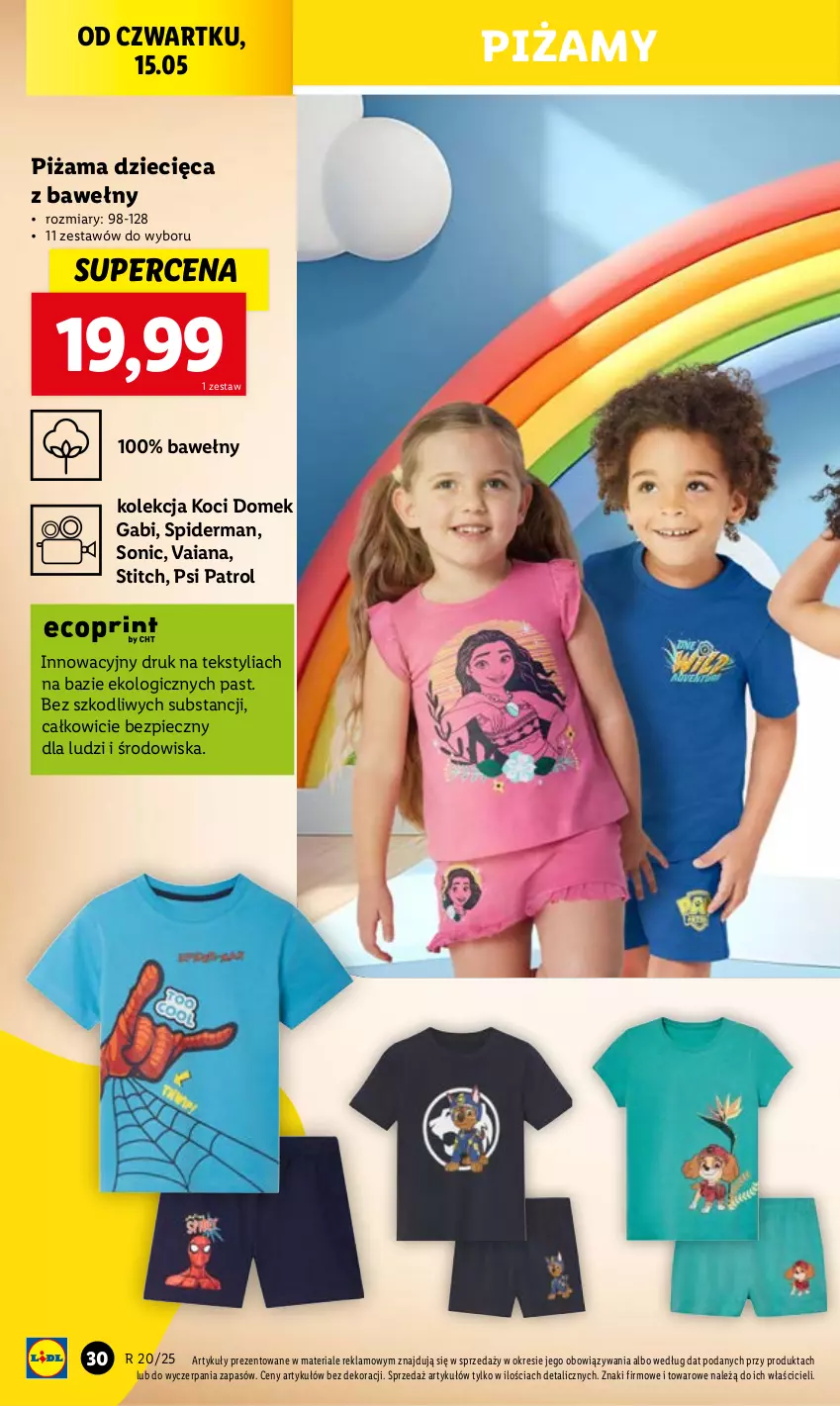 Gazetka promocyjna Lidl - GAZETKA - ważna 12.05 do 17.05.2025 - strona 38 - produkty: Dzieci, Koc, Piec, Piżama, Psi Patrol, Spiderman