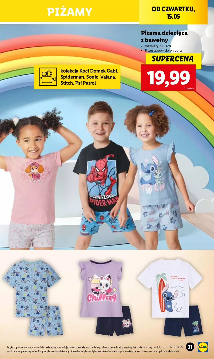 Gazetka promocyjna Lidl - GAZETKA - ważna 12.05 do 17.05.2025 - strona 39 - produkty: Dzieci, Koc, Piżama, Psi Patrol, Spiderman, Tera