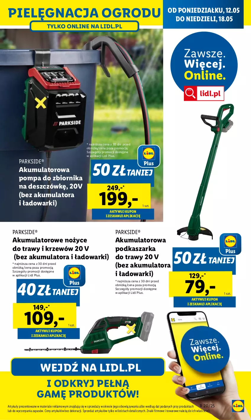 Gazetka promocyjna Lidl - GAZETKA - ważna 12.05 do 17.05.2025 - strona 43 - produkty: Akumulator, Kasza, Noż, Nożyce, Parkside