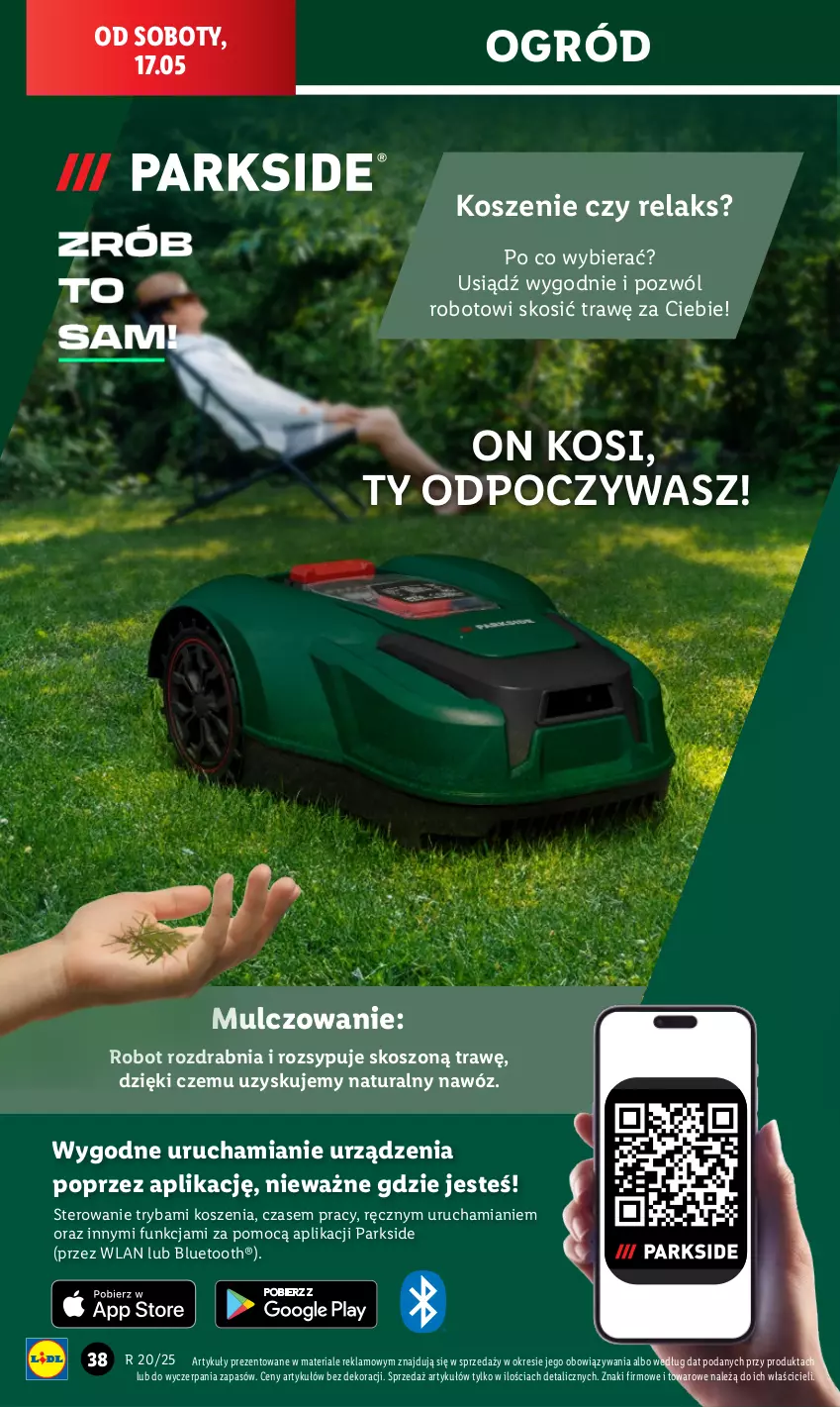 Gazetka promocyjna Lidl - GAZETKA - ważna 12.05 do 17.05.2025 - strona 48 - produkty: Kosz, Nawóz, Ogród, Parkside, Robot, Ryba