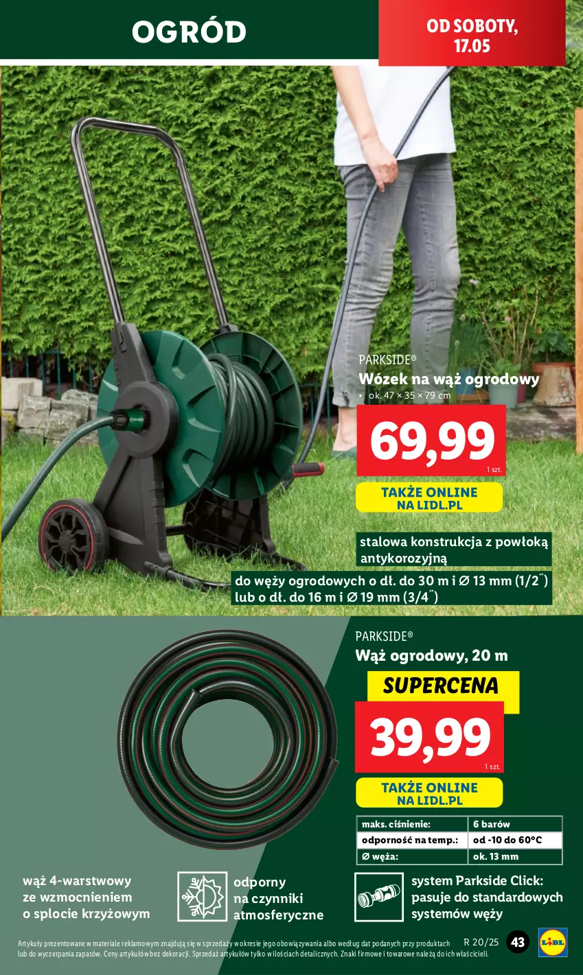 Gazetka promocyjna Lidl - GAZETKA - ważna 12.05 do 17.05.2025 - strona 53 - produkty: Ogród, Parkside, Por, Wózek