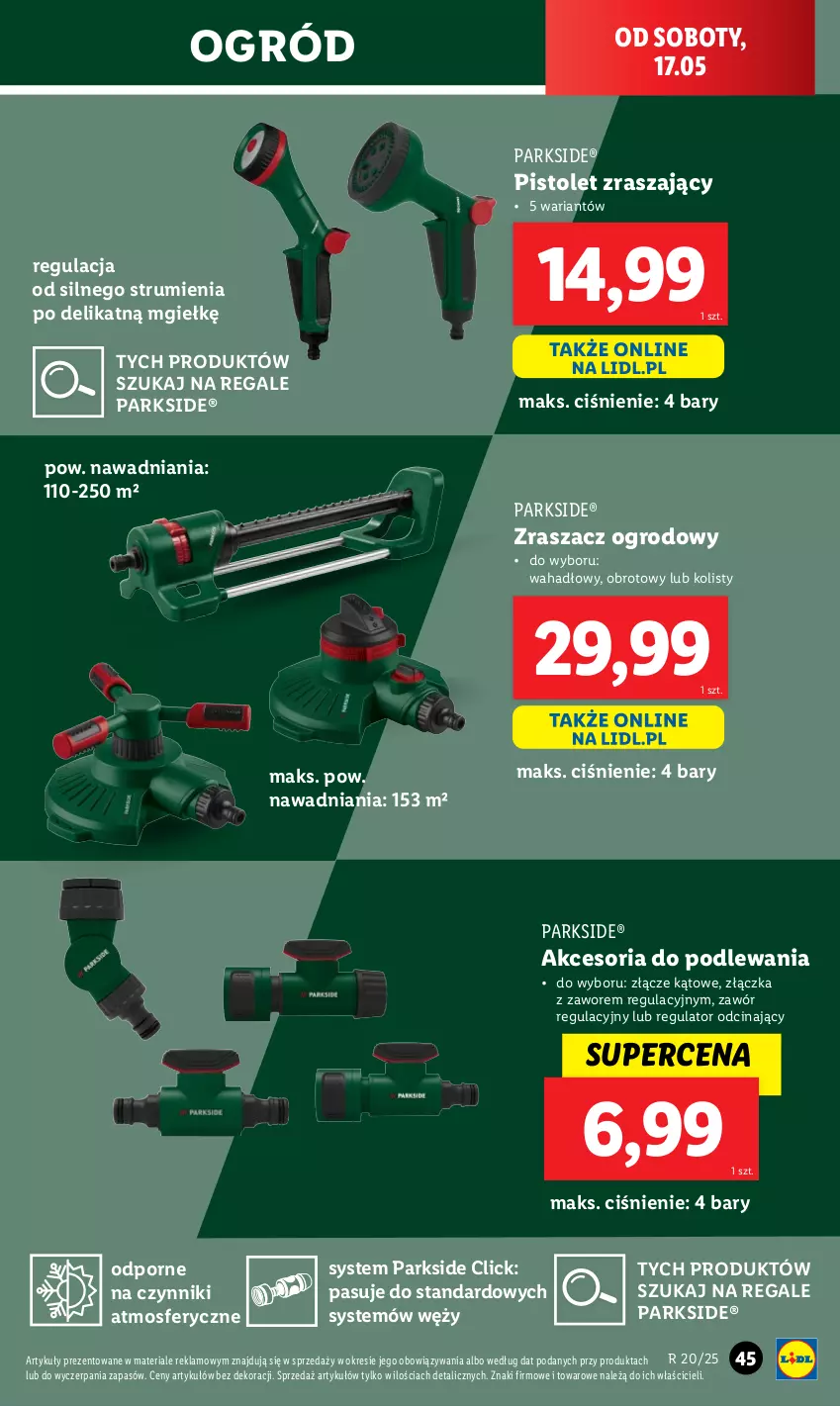 Gazetka promocyjna Lidl - GAZETKA - ważna 12.05 do 17.05.2025 - strona 55 - produkty: Ogród, Parkside, Pistolet, Por, Rum