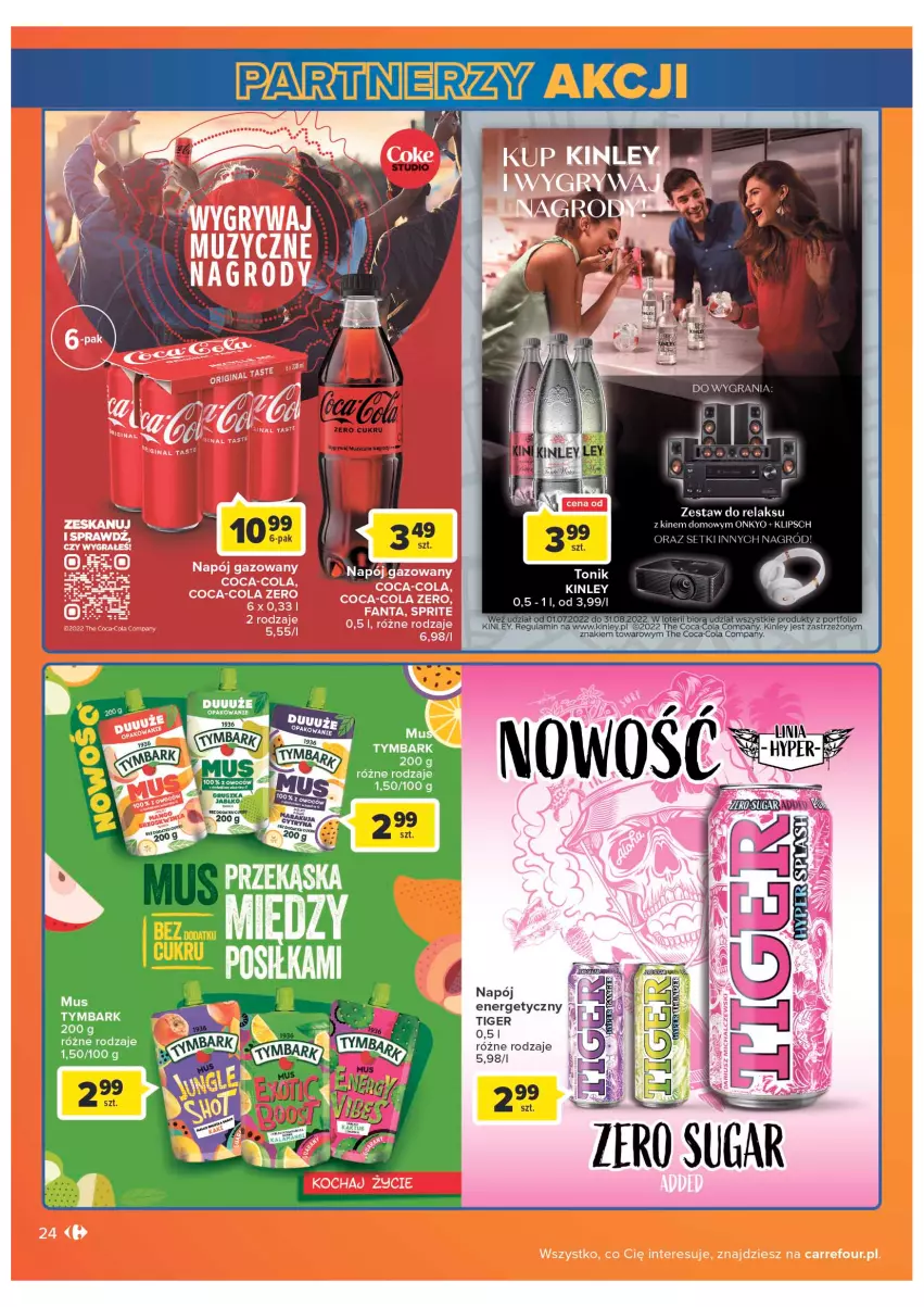 Gazetka promocyjna Carrefour - Gazetka Carrefour - ważna 05.07 do 30.07.2022 - strona 24 - produkty: Ba!, Napój, Tymbark