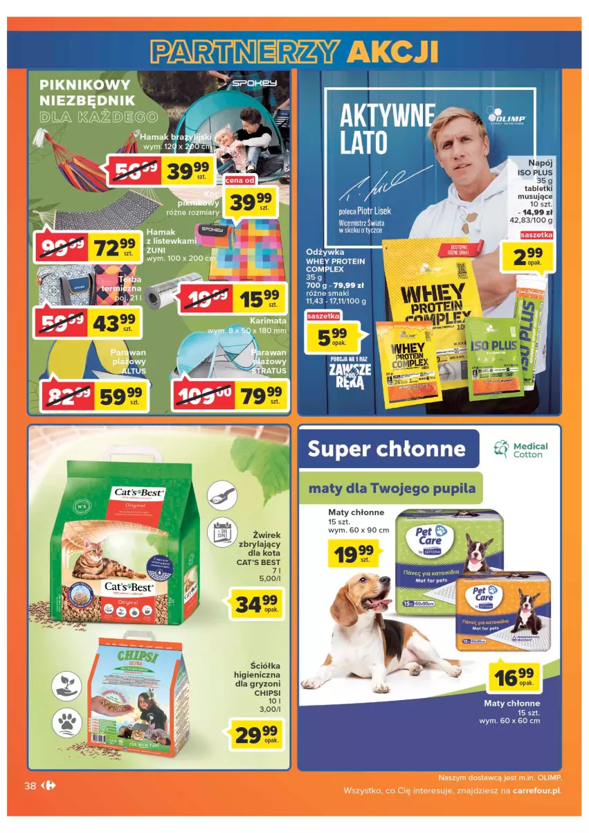Gazetka promocyjna Carrefour - Gazetka Carrefour - ważna 05.07 do 30.07.2022 - strona 38 - produkty: Cat's Best, Gry, Mus, Odżywka, Por, Tablet, Tabletki musujące