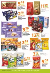 Gazetka promocyjna Gama - Gazetka Gama - Gazetka - ważna od 27.10 do 27.10.2023 - strona 4 - produkty: Ciastka, Cheetos, Ser, Beko, Praliny, Lindor, Chałwa, Chipsy, Chrupki, Mleczko, Czekolada, Ptasie mleczko, Lindt, Milka, Fa