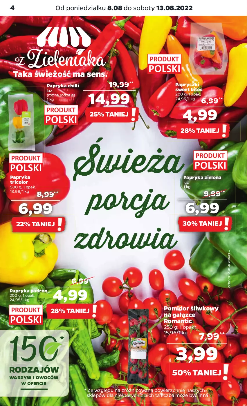 Gazetka promocyjna Netto - Artykuły spożywcze - ważna 08.08 do 13.08.2022 - strona 4 - produkty: Papryka, Por