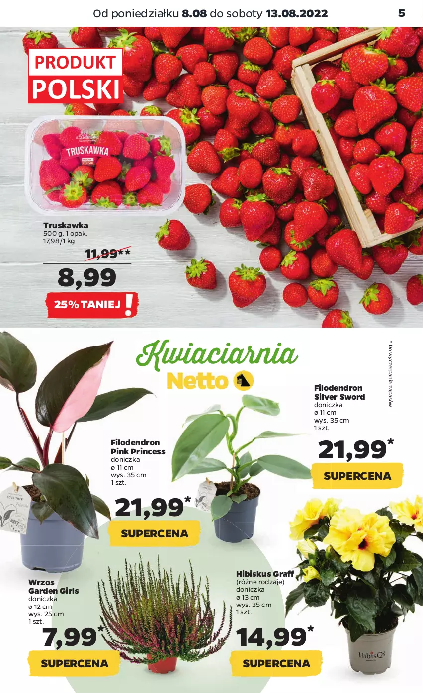 Gazetka promocyjna Netto - Artykuły spożywcze - ważna 08.08 do 13.08.2022 - strona 5 - produkty: Gra, Hibiskus