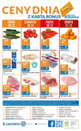 Gazetka promocyjna E Leclerc - Gazetka - ważna od 07.01 do 07.01.2023 - strona 20 - produkty: Kurczak, Mandarynki, Top, Sos, Por, Papier, Papryka, Karkówka wieprzowa, Filet z piersi indyka, Sport, Tilapia, Stock, Lazur, Pomidory, Podudzie z kurczaka