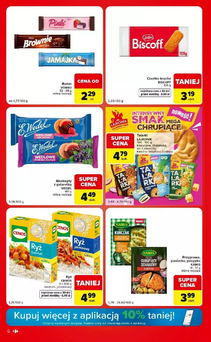 Gazetka promocyjna Carrefour - Gazetka Market w SUMIE ekspresowe zakupy - ważna 25.08 do 31.08.2026 - strona 6 - produkty: Biszkopty, Cebula, Cenos, Ciastka, Gala, Kamis, Kurczak